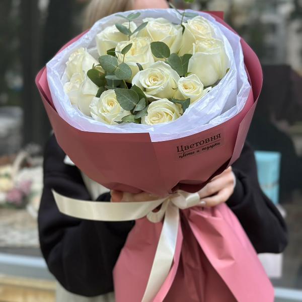 Букет из голландских роз " Блонд"