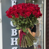 Букет из 101 голландской розы "Бушующая страсть"