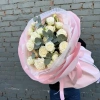 Букет из кустовых пионовидных роз "Нежные сны"